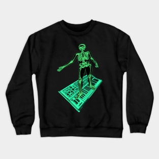 Synthesizer Surfing Skeleton Crewneck Sweatshirt